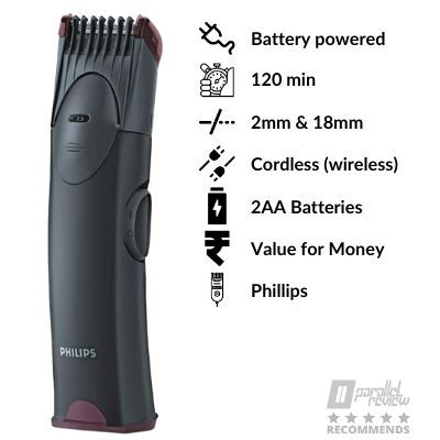 Philips BT1005-10-best trimmers for men in india under 1000