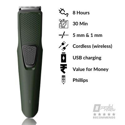 Philips BT1210 Cordless Beard Trimmer-best trimmers for men in india under 1000